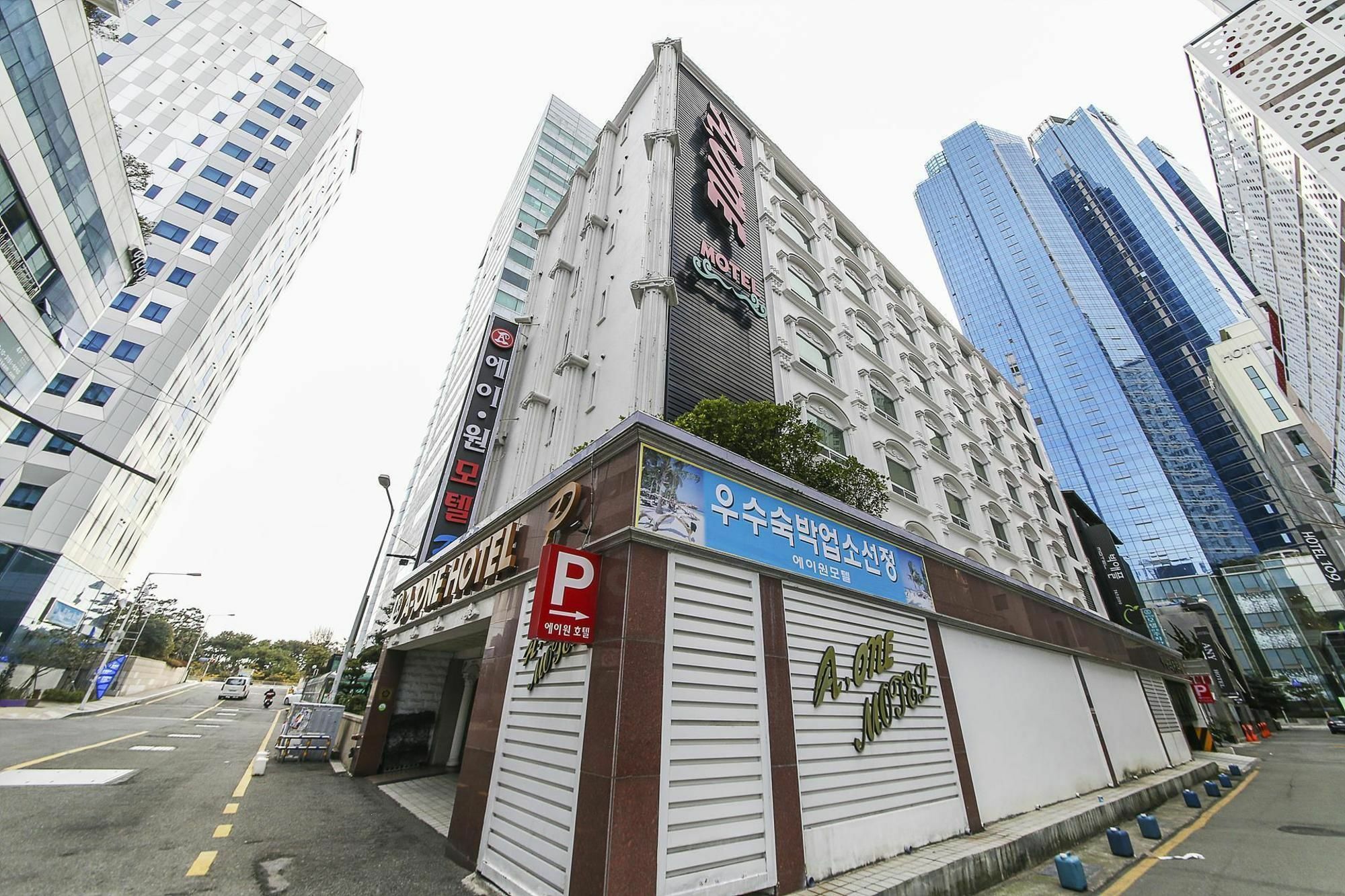Haeundae Aone Hotel Busan Bagian luar foto